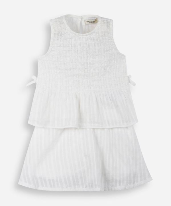 conjunto infantil com laços e lastex off white 5