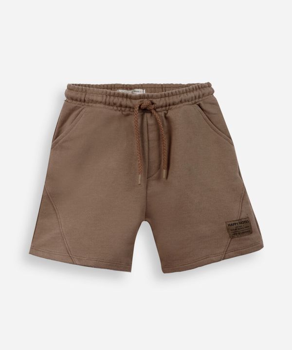 short infantil com recortes marrom 4