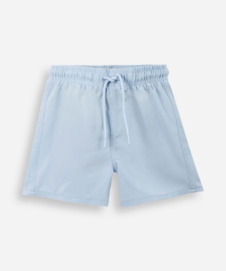 boardshort infantil com bolso azul 2
