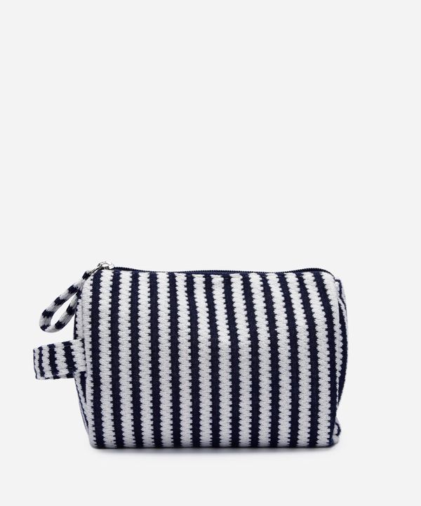 necessaire feminina listrada azul UNICO