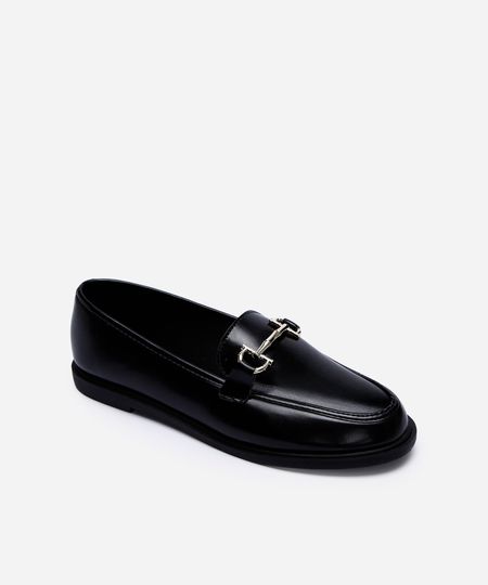 mocassim com detalhe bridão oneself preto 37