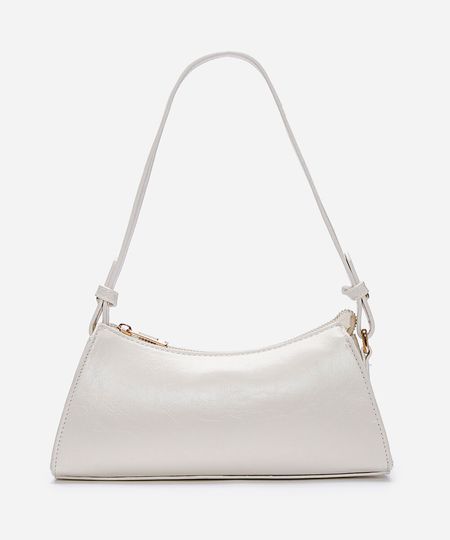bolsa baguete feminina transversal off white UNICO bolsa baguete feminina transversal off white UNICO
