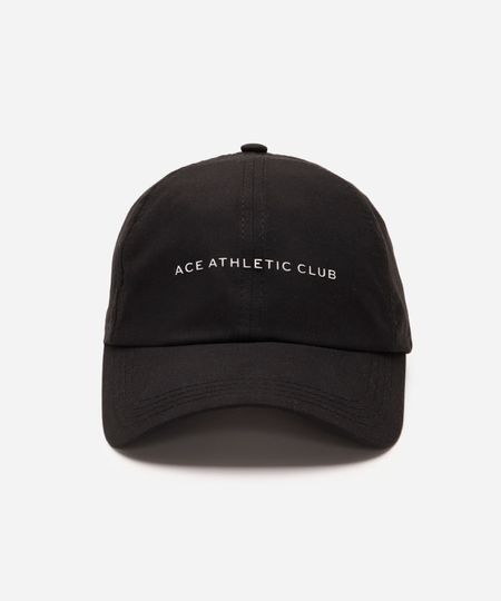 boné aba curva esportivo ace estampado preto UNICO