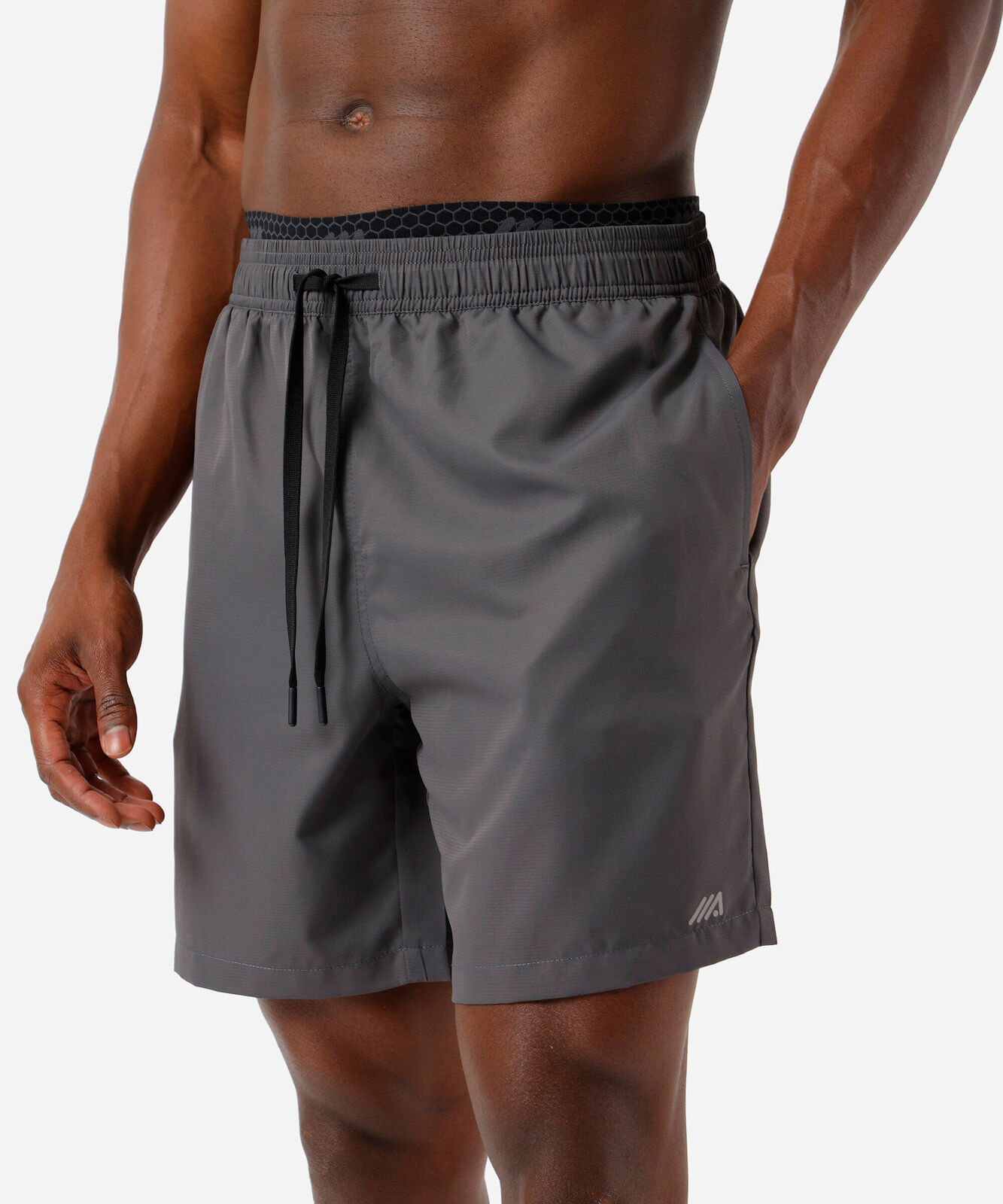 short masculino esportivo ace cós duplo cinza
