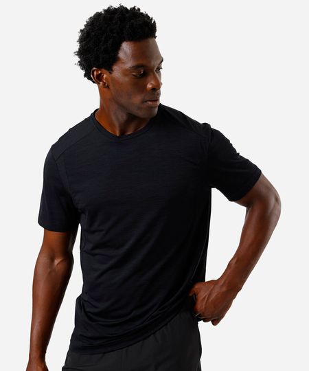 camiseta masculina recortes ace preta P