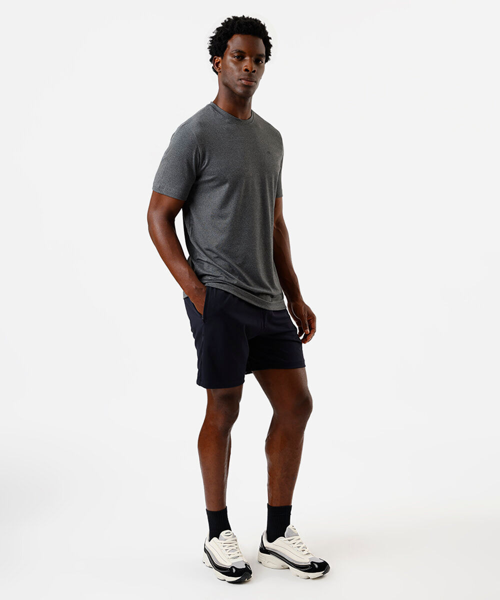 bermuda masculina esportiva ace de poliamida preta