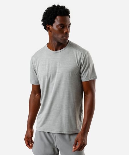 camiseta masculina recortes ace cinza G