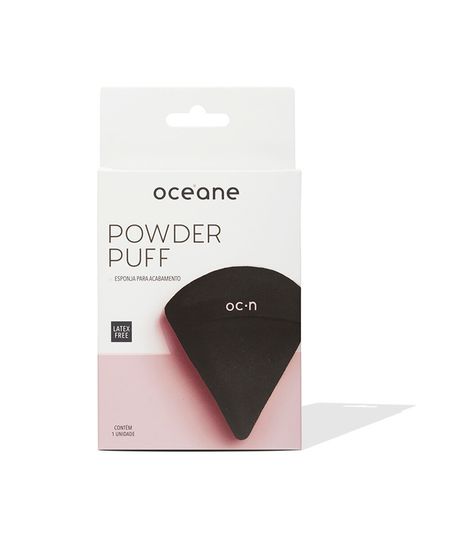 esponja océane para acabamento powder puff preta UNICO