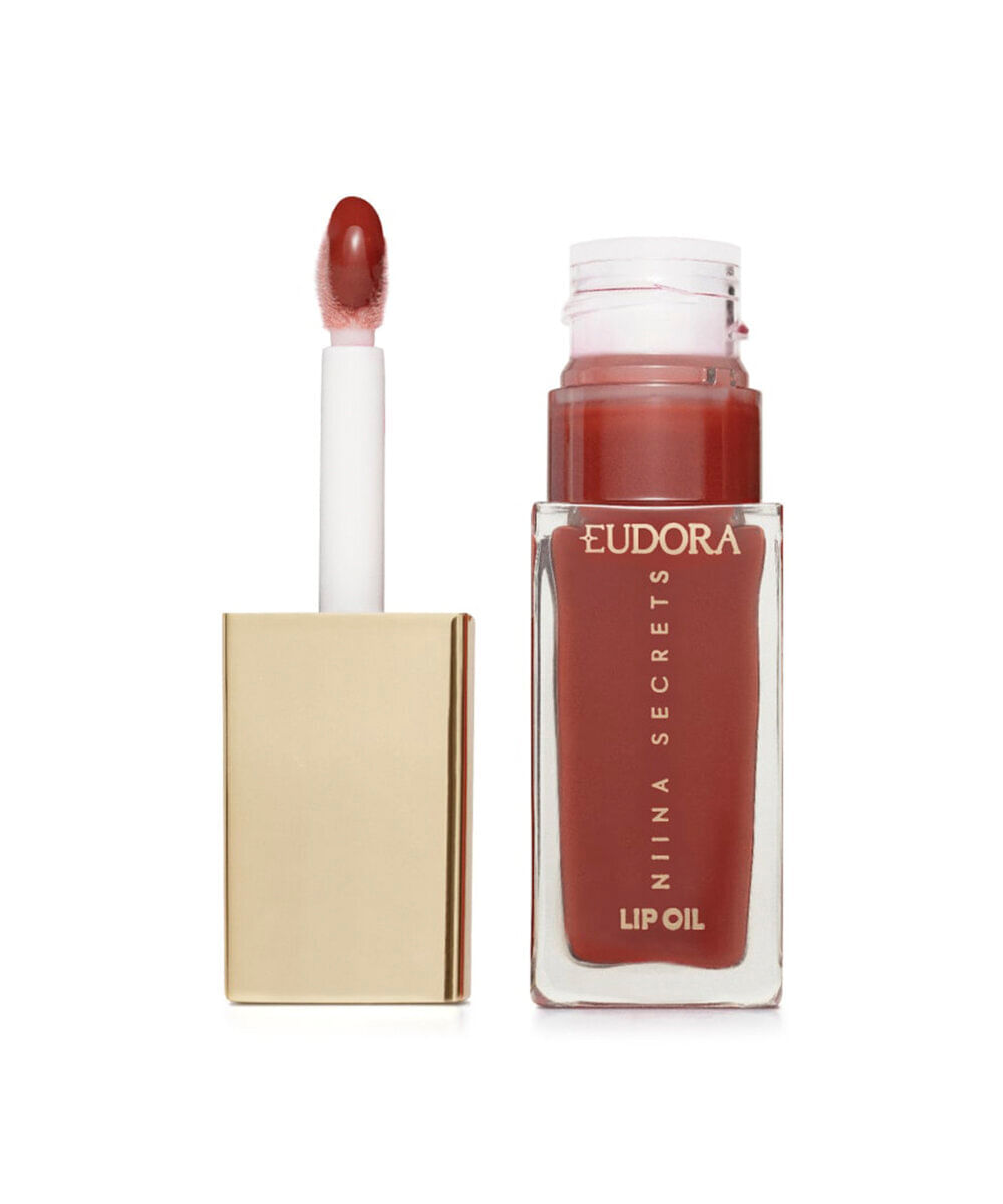 lip oil eudora by niina secrets shine flowers rosa magnífica 7ml