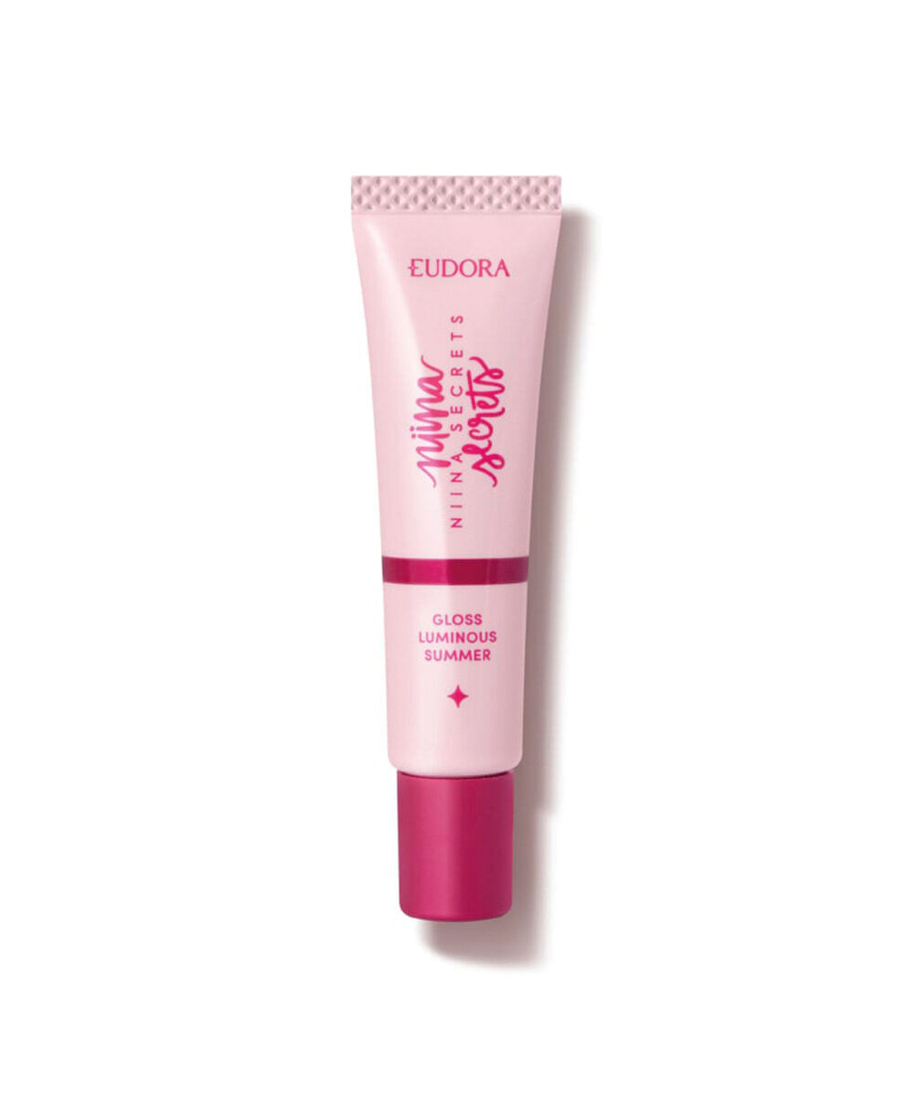 gloss eudora by niina secrets luminous summer vermelho 12g