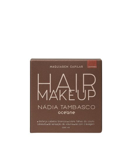 maquiagem capilar océane by nádia tambasco hair makeup castanho UNICO maquiagem capilar océane by nádia tambasco hair makeup castanho UNICO