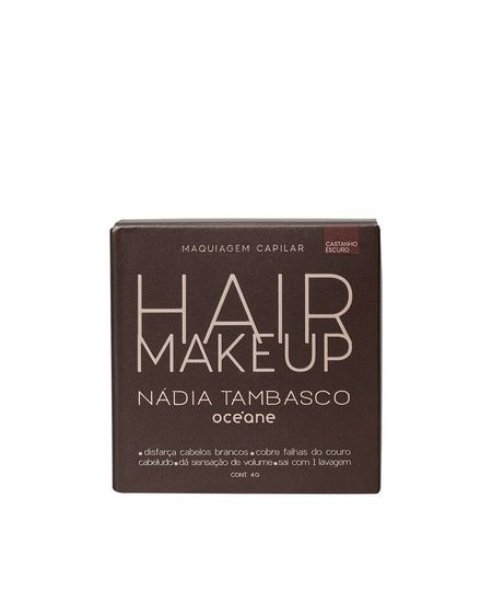 maquiagem capilar océane by nádia tambasco hair makeup castanho escuro UNICO maquiagem capilar océane by nádia tambasco hair makeup castanho escuro UNICO