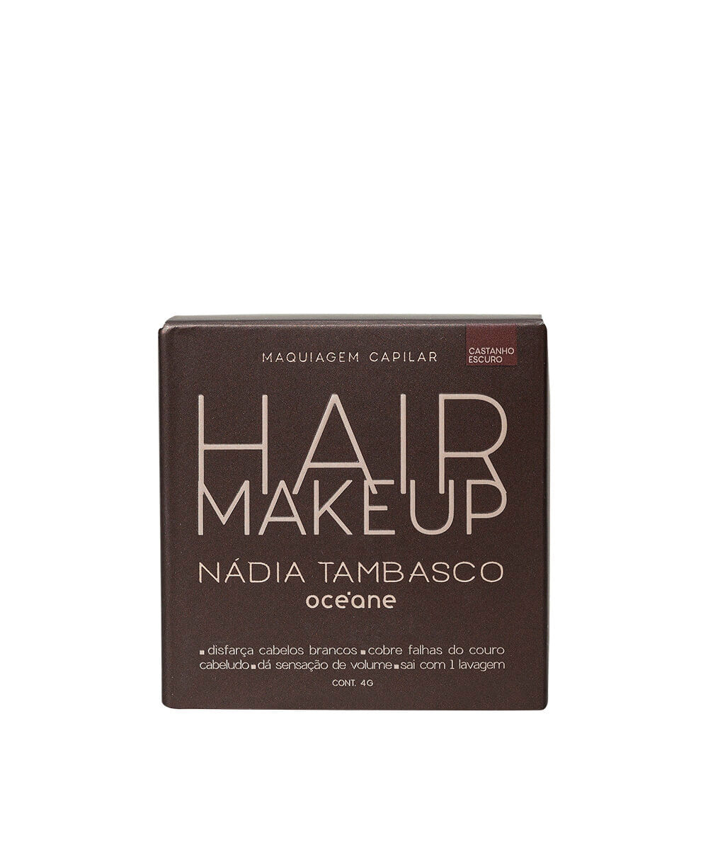 maquiagem capilar océane by nádia tambasco hair makeup castanho escuro