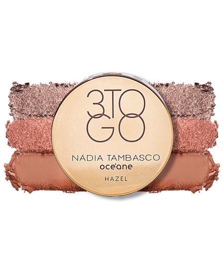trio de sombras océane by nádia tambasco 3 to go palette hazel UNICO