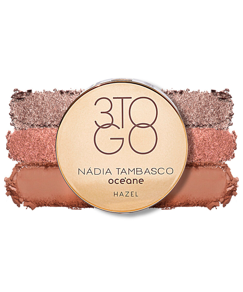 trio de sombras océane by nádia tambasco 3 to go palette hazel