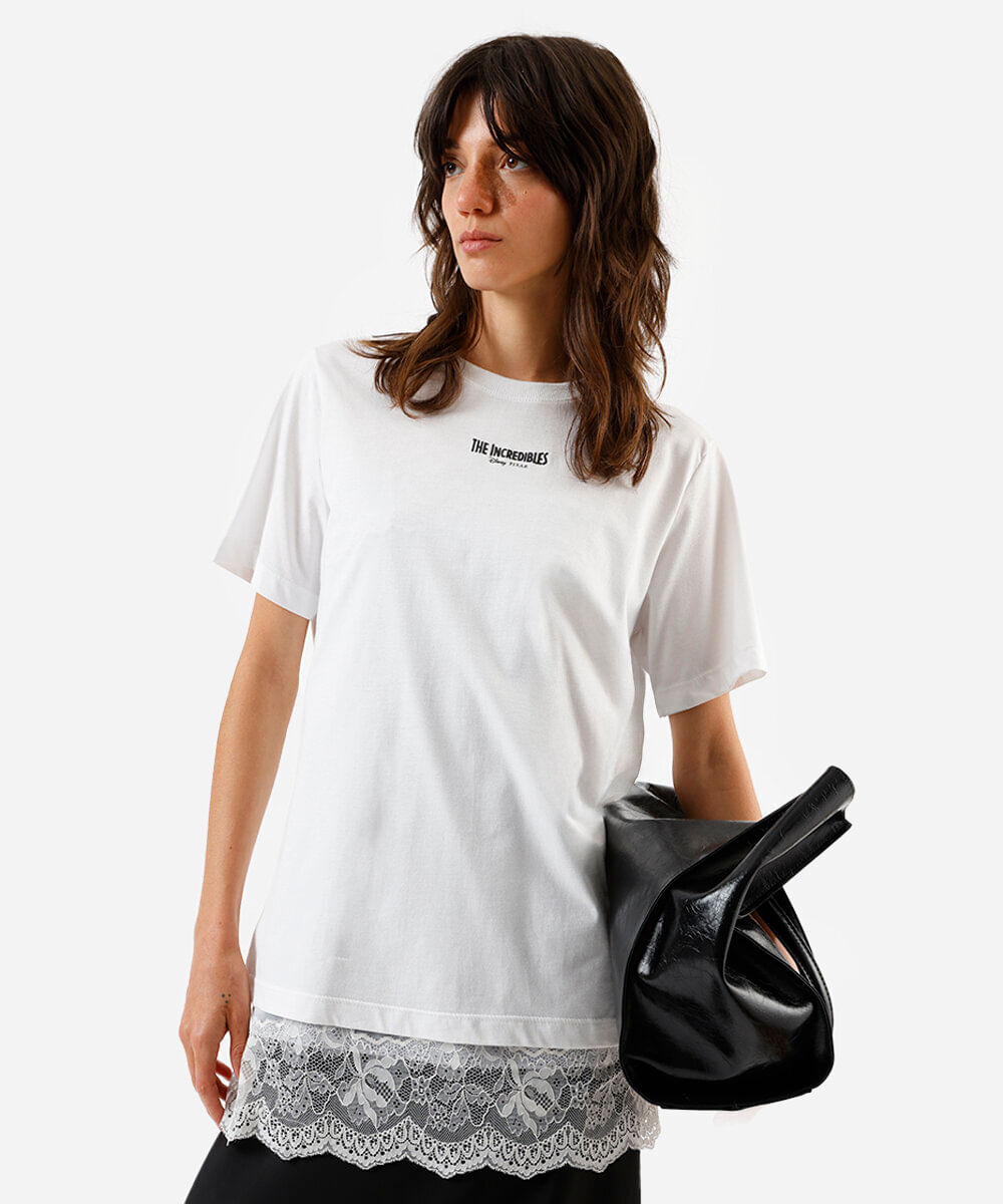 camiseta feminina cromia edna moda e zezé off white