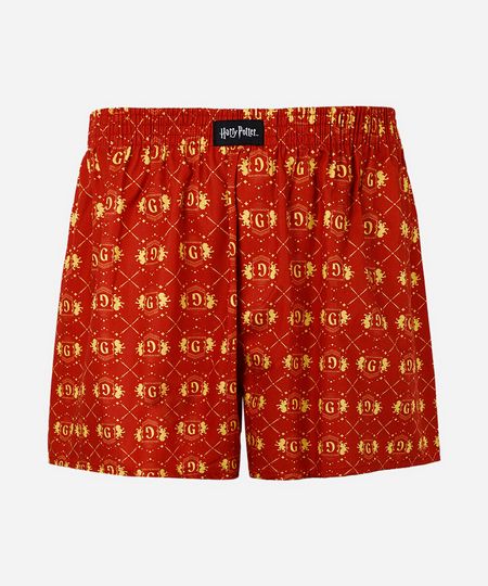 cueca samba canção masculina harry potter grifinória vermelha GG