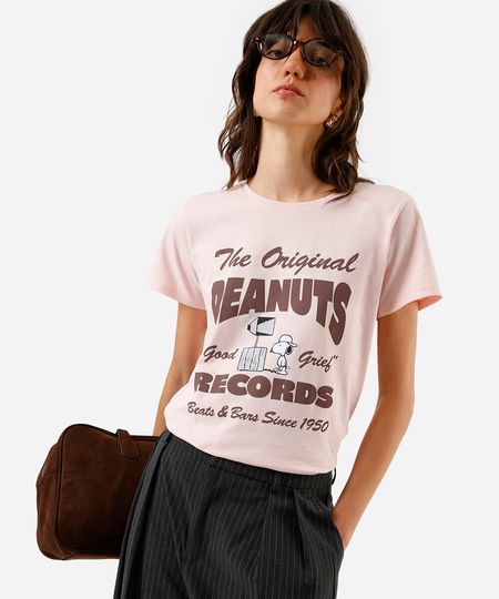 camiseta feminina snoopy the original rosa M camiseta feminina snoopy the original rosa M