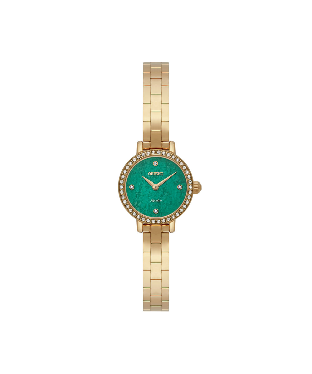 relógio feminino orient analógico fgss0253 e1kx dourado
