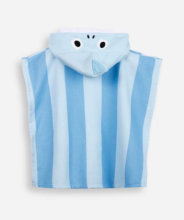 toalha infantil tubarão azul UNICO