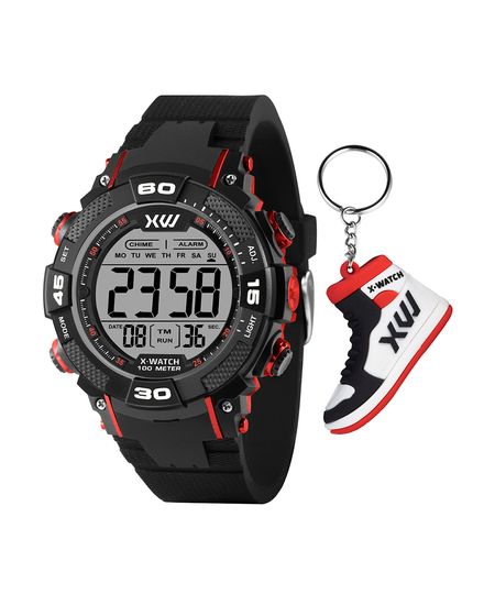 kit relógio masculino x watch digital xmppd795 k0bpbxpx preto UNICO kit relógio masculino x watch digital xmppd795 k0bpbxpx preto UNICO