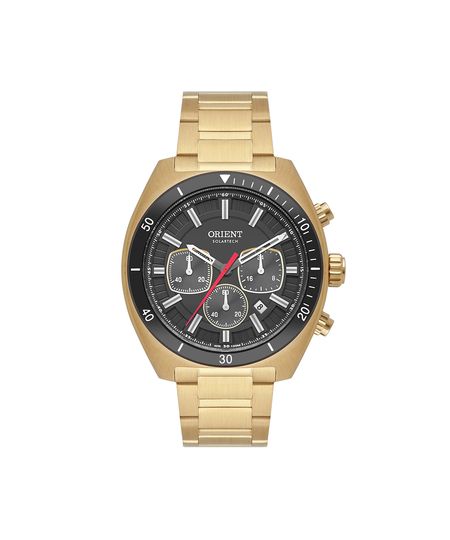 relógio masculino orient cronógrafo mgssc070 g1kx dourado UNICO