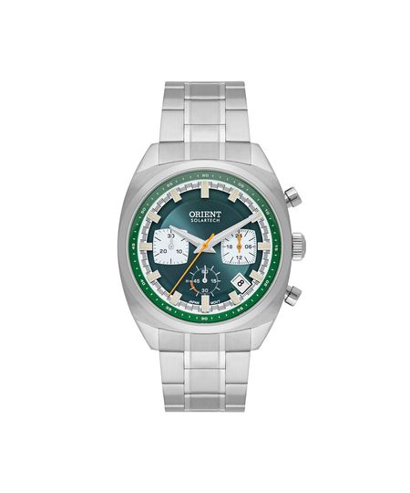 relógio masculino orient cronógrafo mbssc269 e1sx prateado UNICO