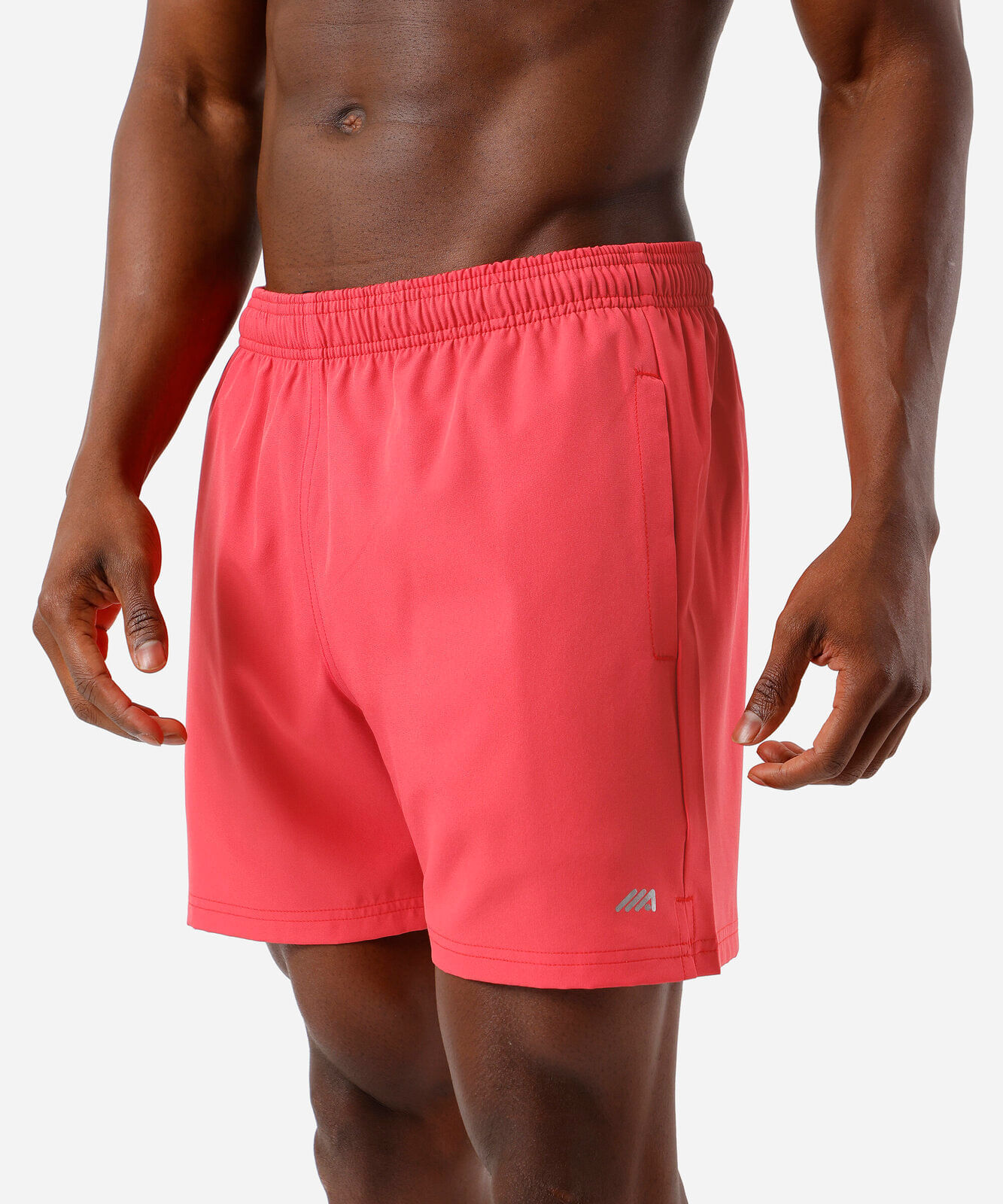 short masculino esportivo bolso com zíper vermelho