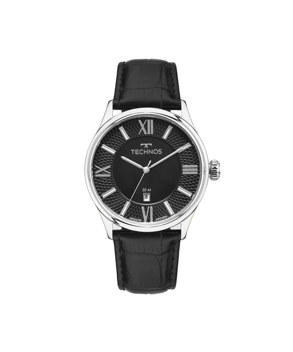 relógio masculino technos multifunção 2115uaw 0p prateado
