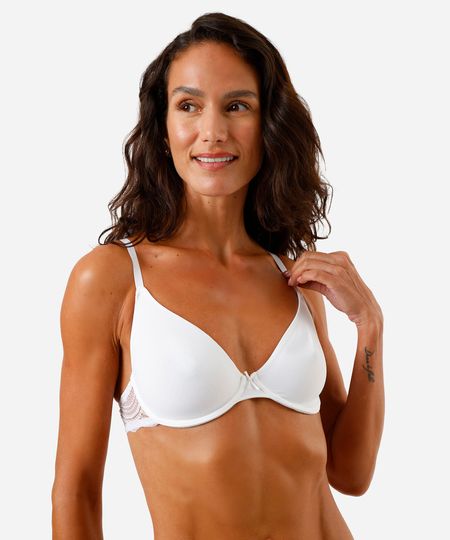 sutiã meia taça feminino com renda off white 46 sutiã meia taça feminino com renda off white 46