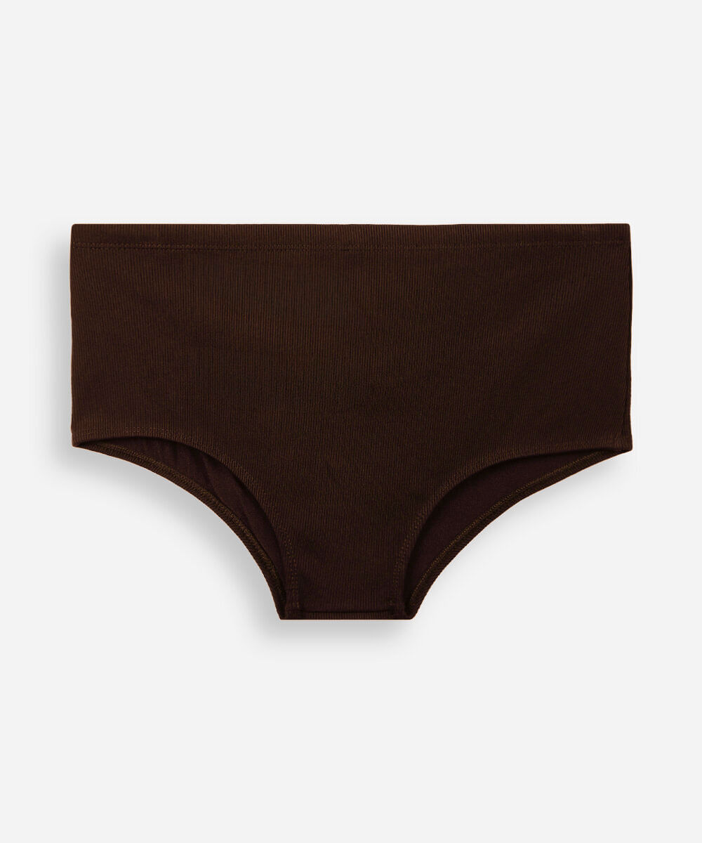 sunga masculina tradicional canelada marrom