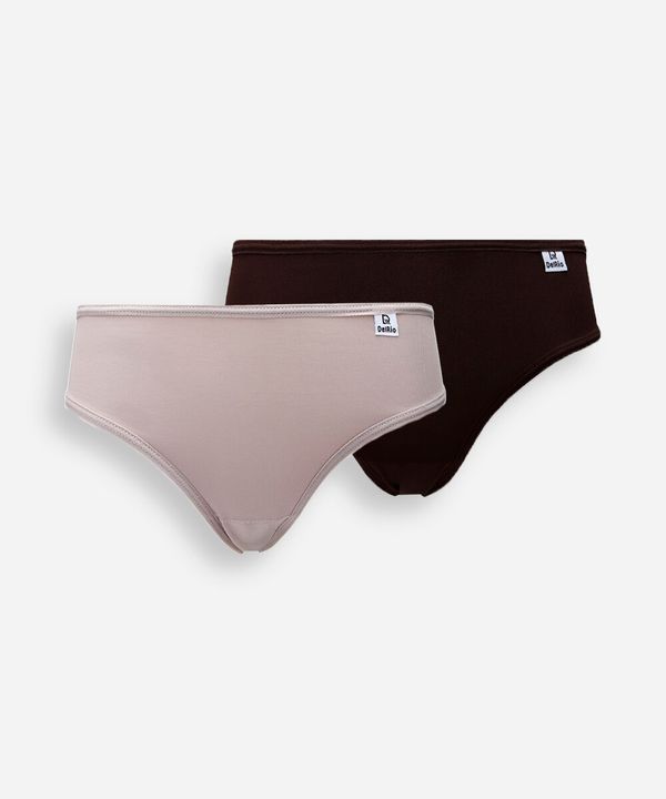 kit de 2 calcinhas biquíni feminino delrio colorido GG