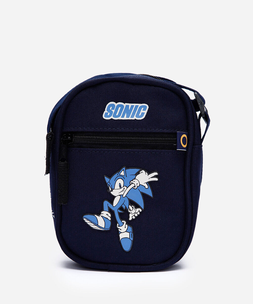 shoulder bag infantil sonic azul