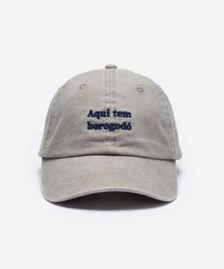 boné aba curva de sarja bordado bege UNICO boné aba curva de sarja bordado bege UNICO