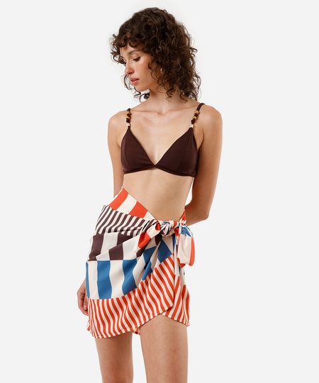 canga listras coloridas laranja UNICO