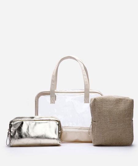 kit de 3 nécessaires  off white UNICO