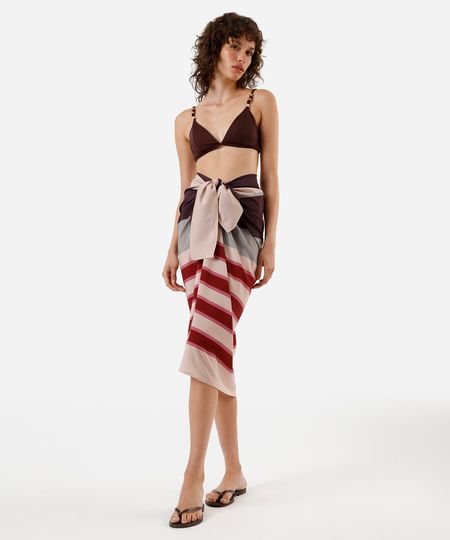 canga feminina listrada colorida UNICO canga feminina listrada colorida UNICO