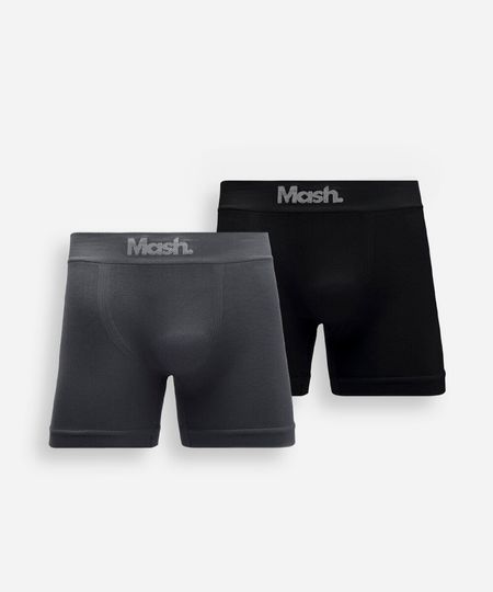 kit de 2 cuecas boxer mash colorido G