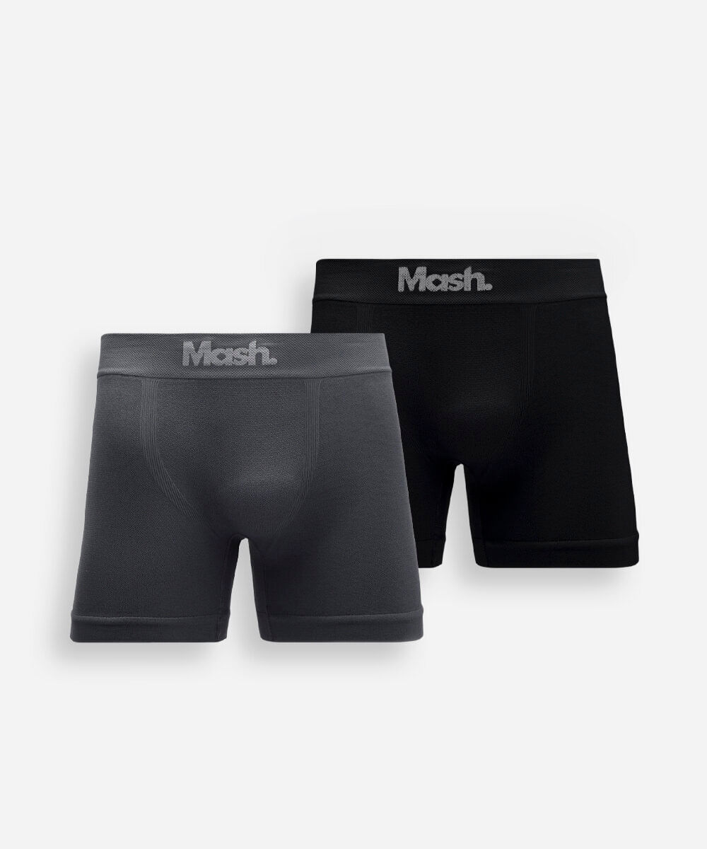 kit de 2 cuecas boxer mash colorido