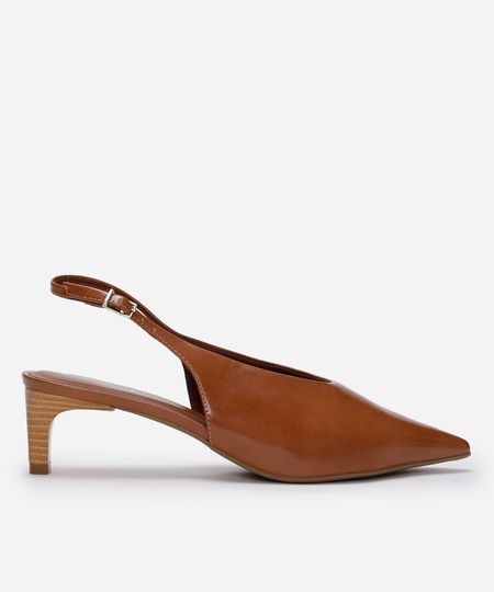 scarpin bico fino salto alto oneself marrom 36 scarpin bico fino salto alto oneself marrom 36