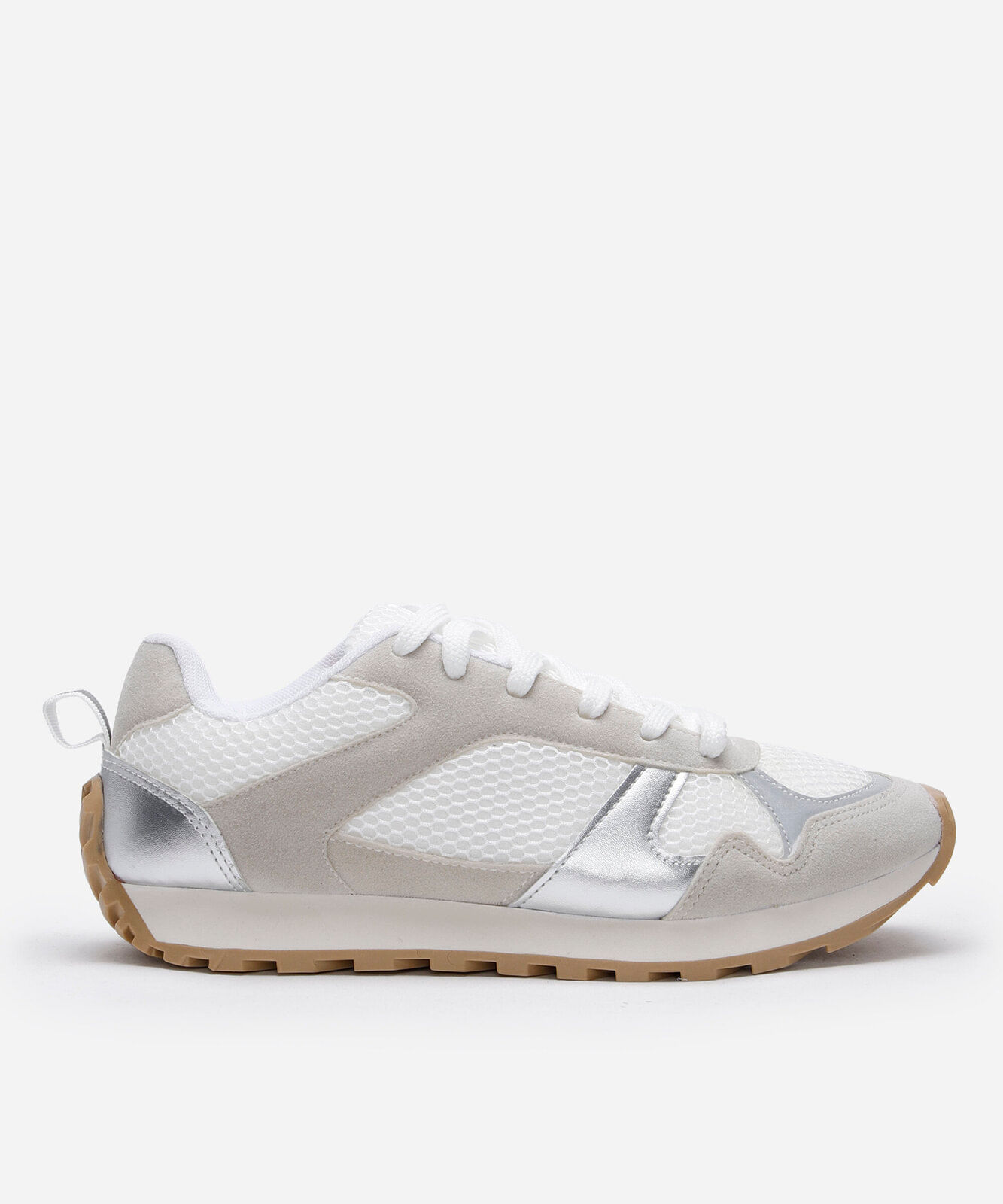 tênis feminino jogging solado alto ace branco