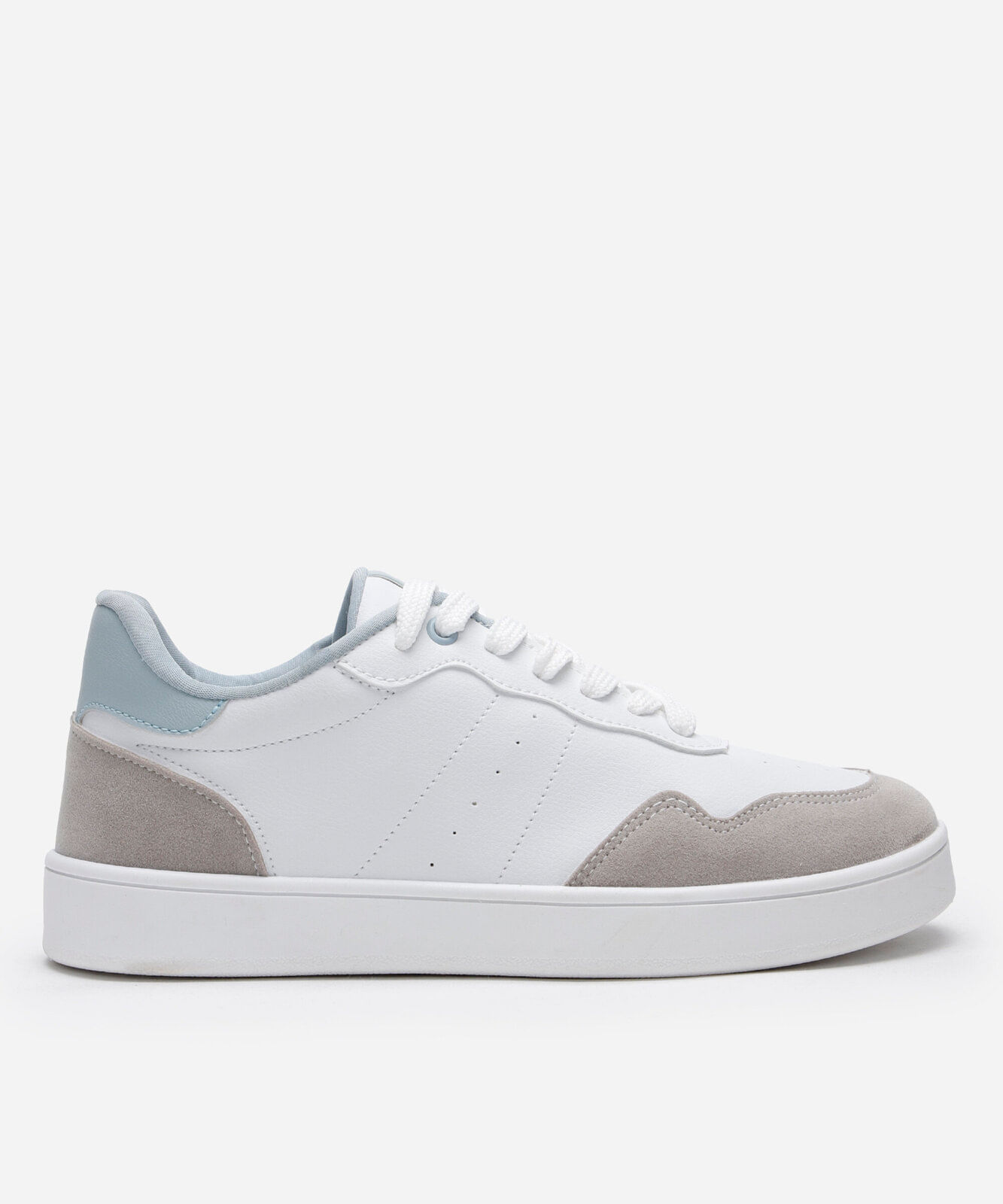 tênis feminino casual com recortes ace azul