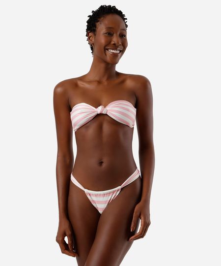 calcinha de biquíni feminina tanga cortininha listra rosa GG calcinha de biquíni feminina tanga cortininha listra rosa GG