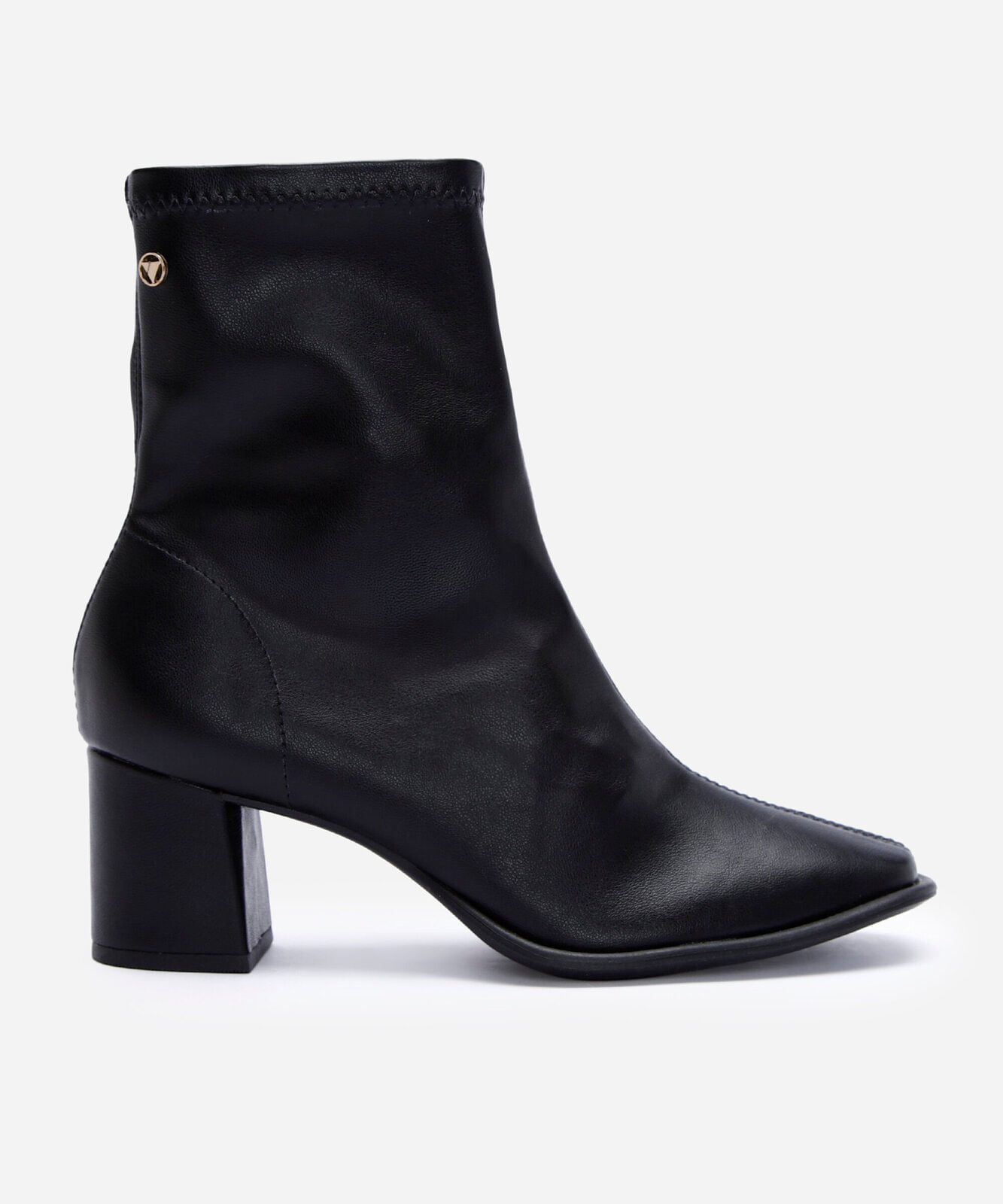 bota cano médio via uno preta