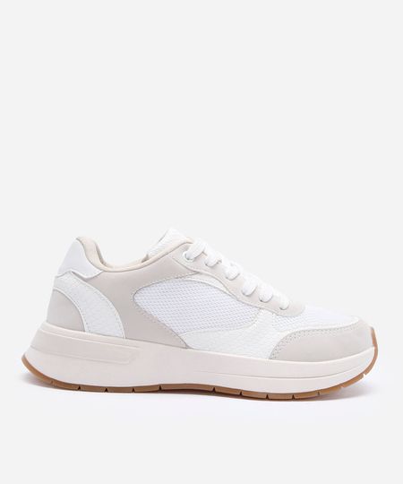 tênis jogging com recortes ace branco 35 tênis jogging com recortes ace branco 35