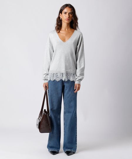 calça reta feminina jeans mindset azul 44 calça reta feminina jeans mindset azul 44