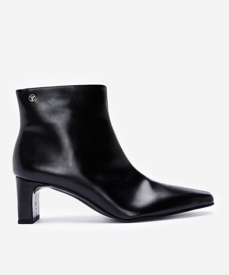 bota cano curto bico fino salto grosso via uno preta 36 bota cano curto bico fino salto grosso via uno preta 36