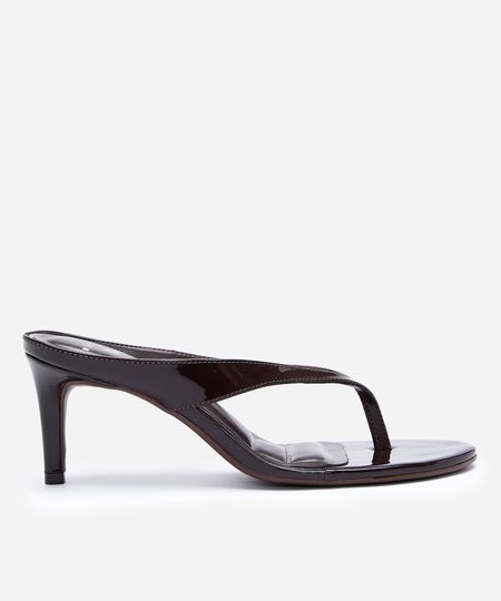 tamanco salto fino mindset marrom 37 tamanco salto fino mindset marrom 37