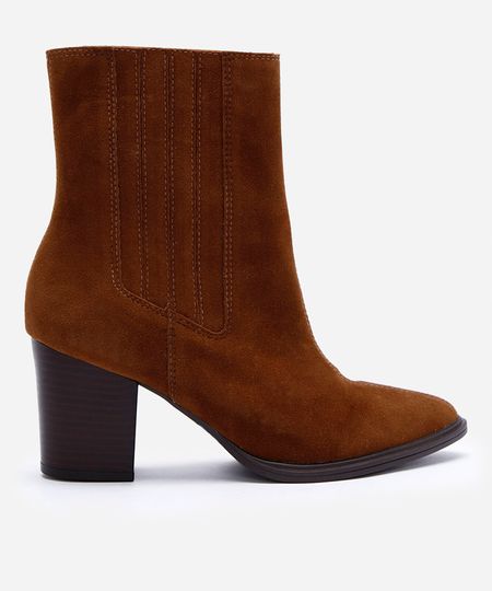 bota western feminina com elástico marrom 39 bota western feminina com elástico marrom 39