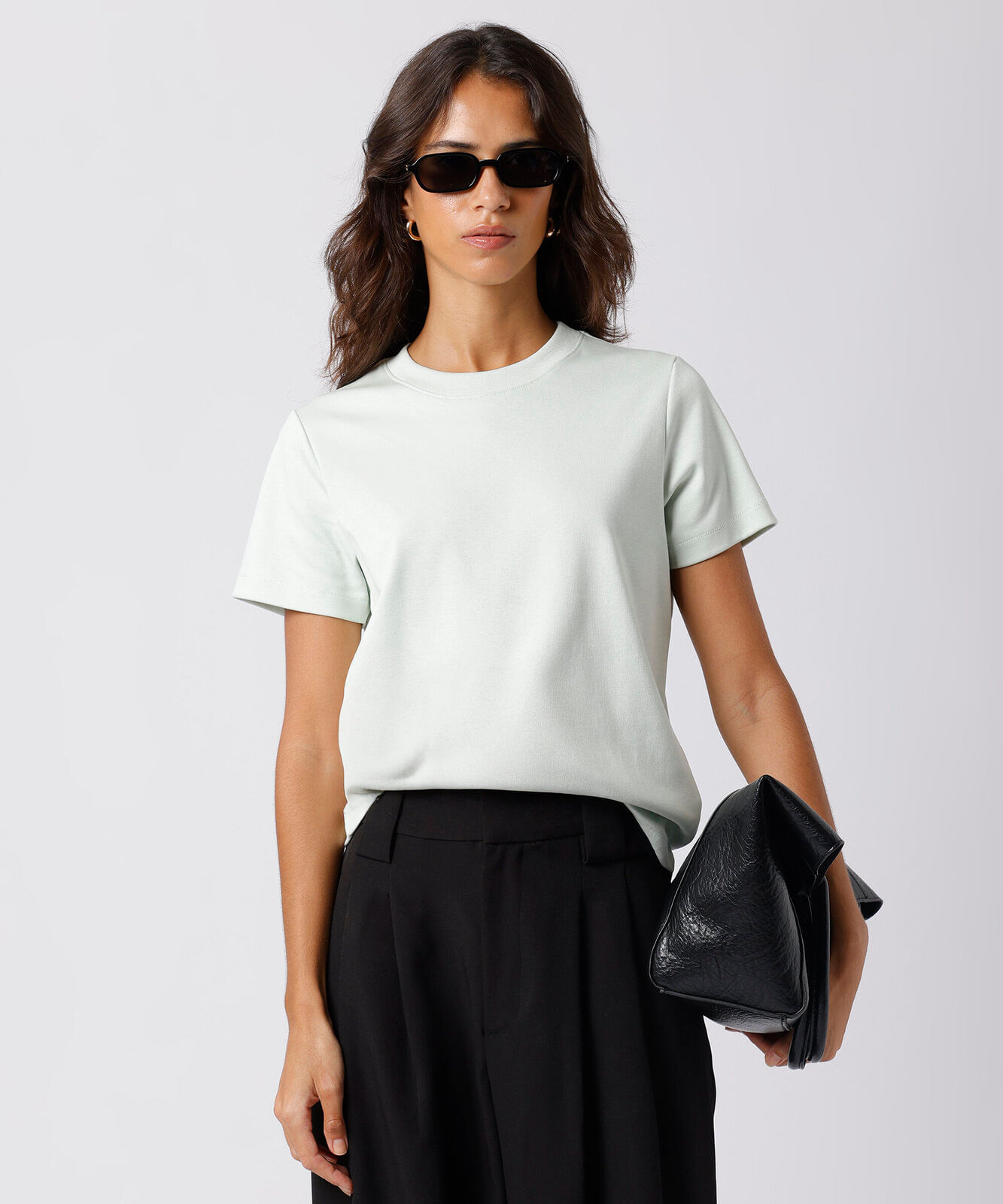 camiseta de algodão slim mindset verde